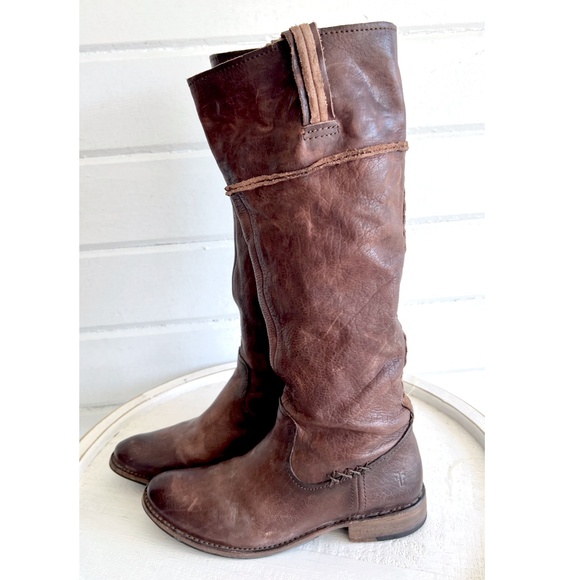 FRYE Shirley Artisan Riding Boots - 7.5 - Picture 3 of 12